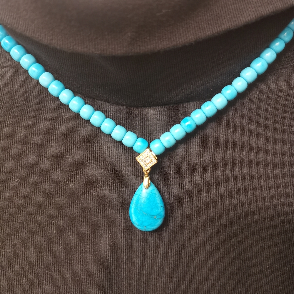 Turquoise necklace - Picture 4 of 5